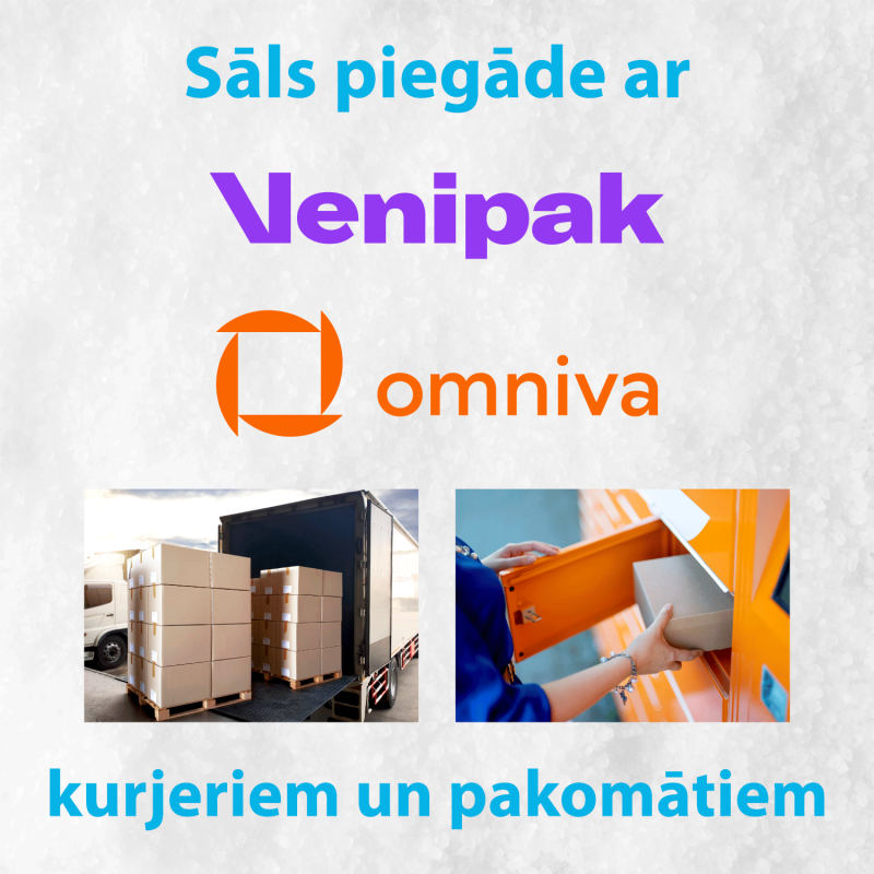 Salt delivery by couriers and parcel machines