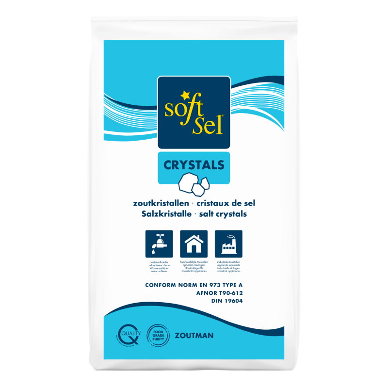 Water softening salt crystals Soft-Sel