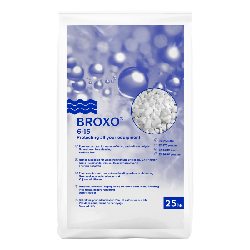 Water softening salt granules Broxo