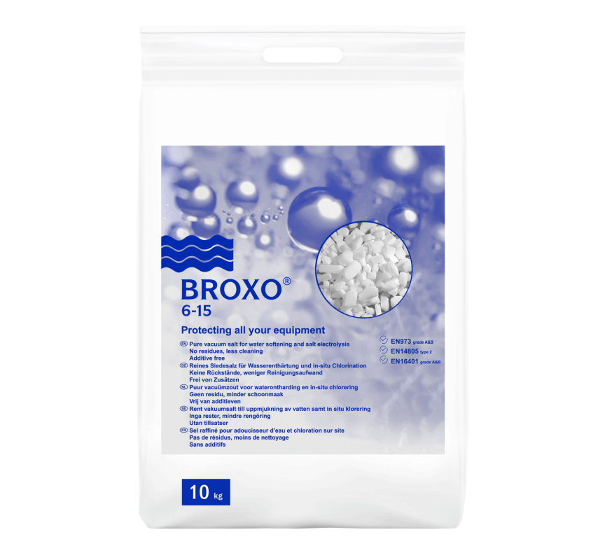 Water softening salt granules Broxo